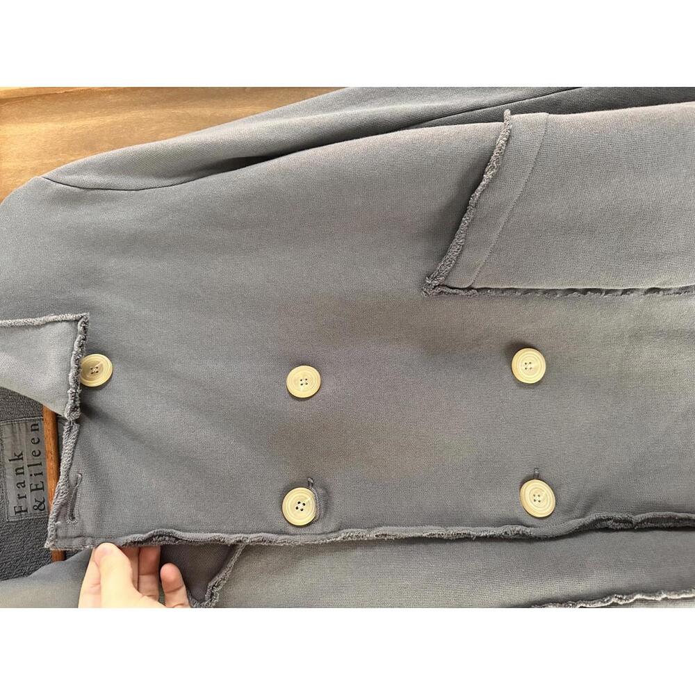 Frank & Eileen Mini Belfast Crop Knit Peacoat In Elephant Women’s size Medium - Picture 11 of 15